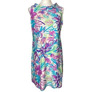 Aryeh Floral Mini Dress - Purple, Blue, Green